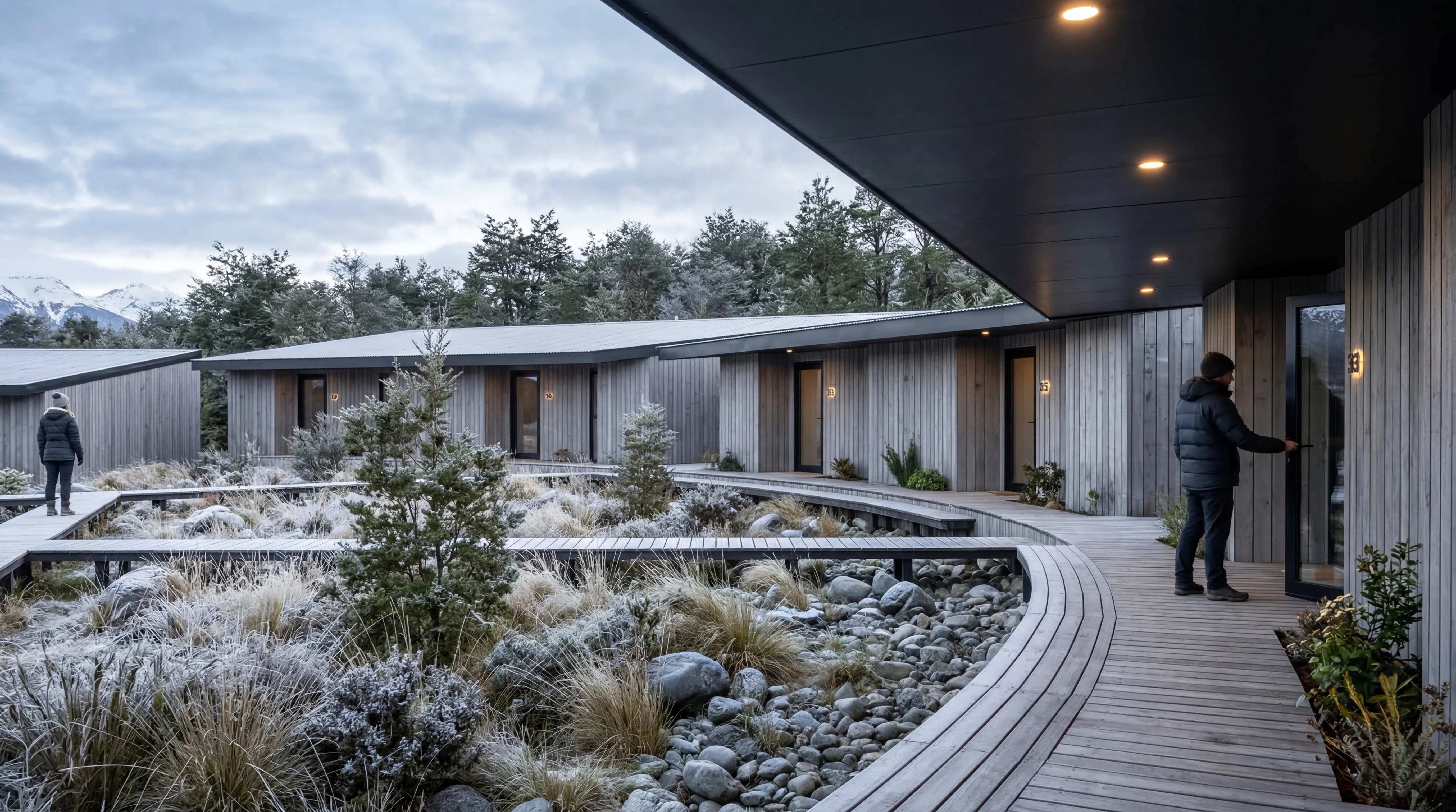 Render Vista de Hotel Montes De La Patagonia — PatagoniaBIM